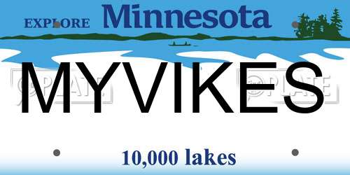 MYVIKES Minnesota License Plate