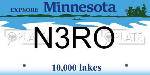 N3RO Minnesota License Plate