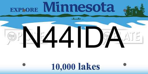 N44IDA Minnesota License Plate