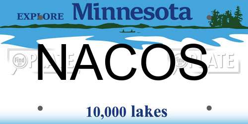 NACOS Minnesota License Plate