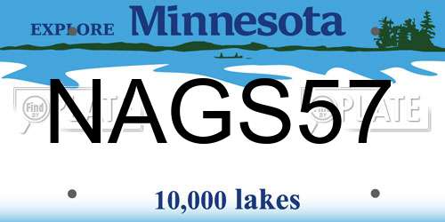 NAGS57 Minnesota License Plate