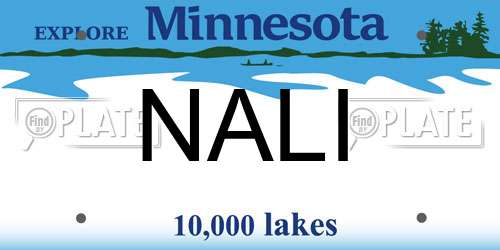 NALI Minnesota License Plate
