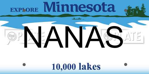NANAS Minnesota License Plate