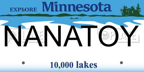 NANATOY Minnesota License Plate