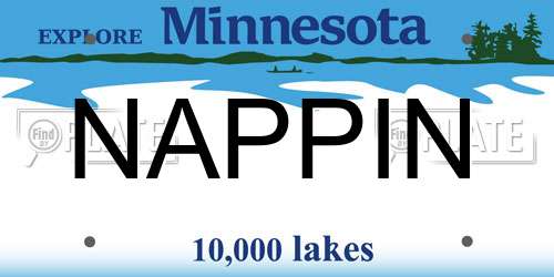 NAPPIN Minnesota License Plate