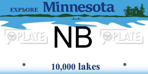NB Minnesota License Plate