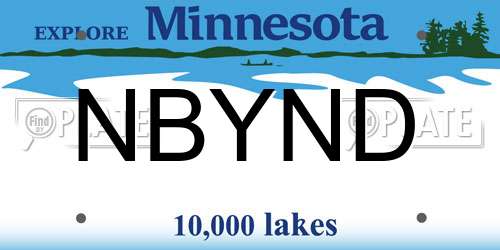 NBYND Minnesota License Plate