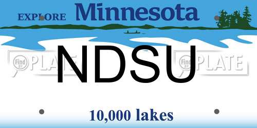 NDSU Minnesota License Plate