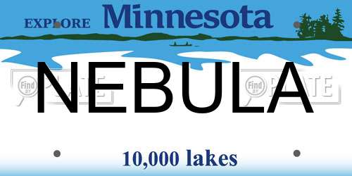 NEBULA Minnesota License Plate