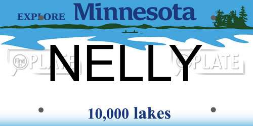 NELLY Minnesota License Plate