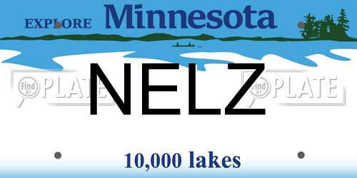 NELZ Minnesota License Plate