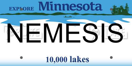 NEMESIS Minnesota License Plate