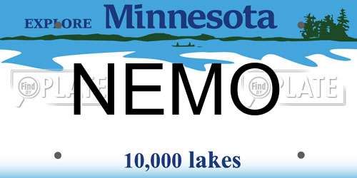 NEMO Minnesota License Plate