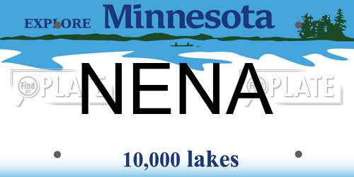 NENA Minnesota License Plate
