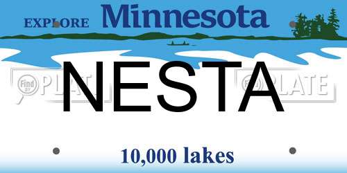 NESTA Minnesota License Plate
