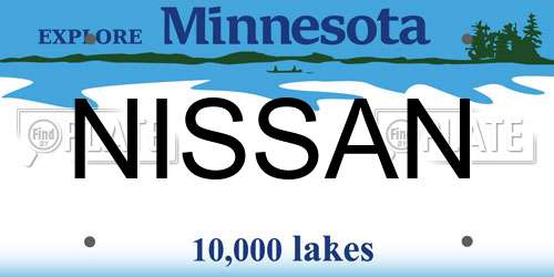 NISSAN Minnesota License Plate