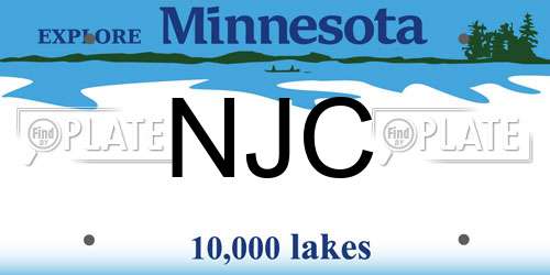 NJC Minnesota License Plate