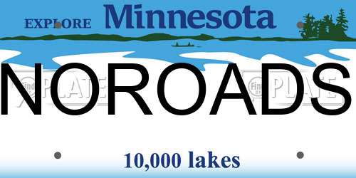 NOROADS Minnesota License Plate