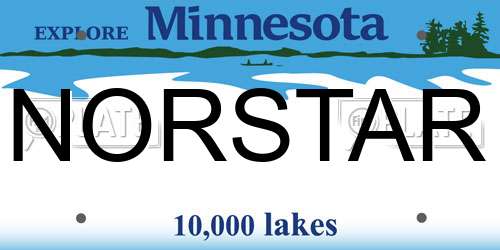 NORSTAR Minnesota License Plate
