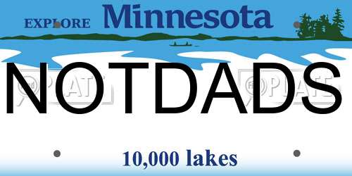 NOTDADS Minnesota License Plate