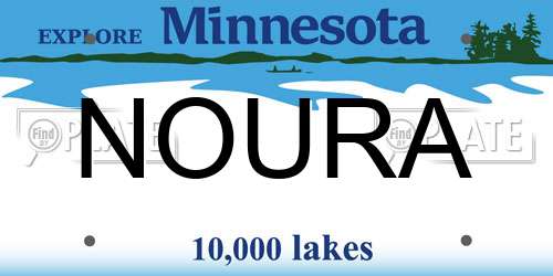 NOURA Minnesota License Plate
