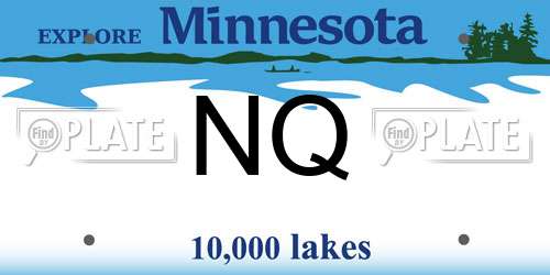 NQ Minnesota License Plate
