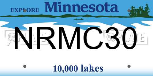 NRMC30 Minnesota License Plate