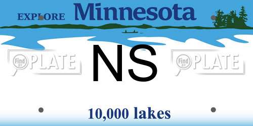 NS Minnesota License Plate