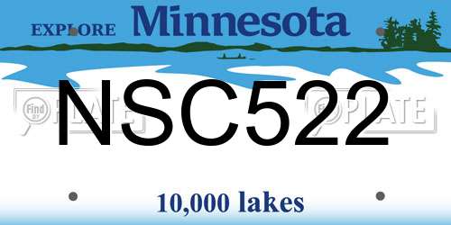 NSC522 Minnesota License Plate