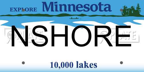 NSHORE Minnesota License Plate