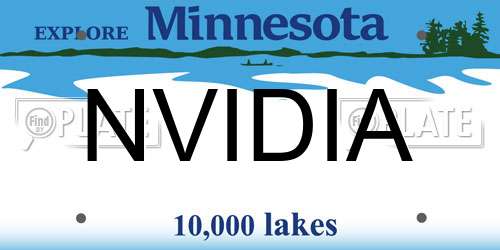 NVIDIA Minnesota License Plate