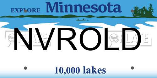 NVROLD Minnesota License Plate