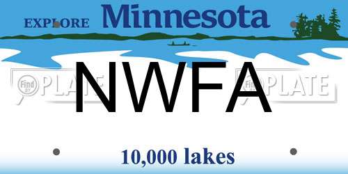 NWFA Minnesota License Plate