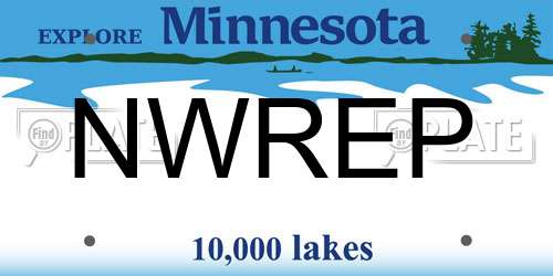 NWREP Minnesota License Plate