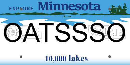 OATSSSO Minnesota License Plate