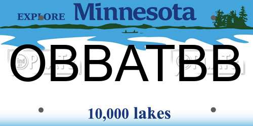OBBATBB Minnesota License Plate