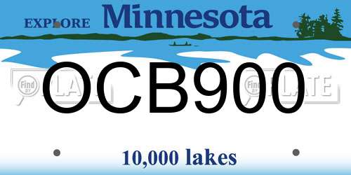 OCB900 Minnesota License Plate