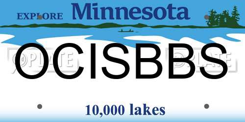 OCISBBS Minnesota License Plate