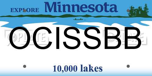 OCISSBB Minnesota License Plate