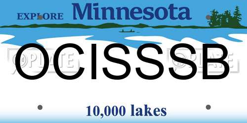 OCISSSB Minnesota License Plate