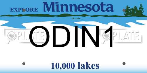 ODIN1 Minnesota License Plate