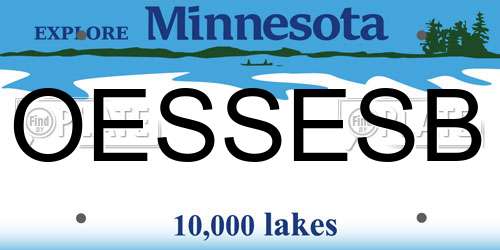 OESSESB Minnesota License Plate
