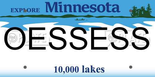 OESSESS Minnesota License Plate