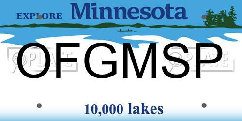 OFGMSP Minnesota License Plate