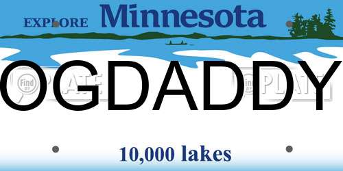OGDADDY Minnesota License Plate
