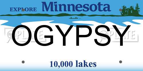 OGYPSY Minnesota License Plate