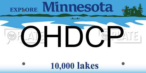 OHDCP Minnesota License Plate