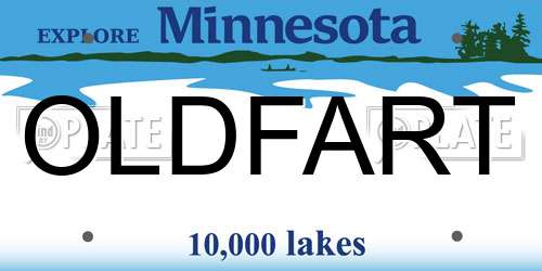 OLDFART Minnesota License Plate