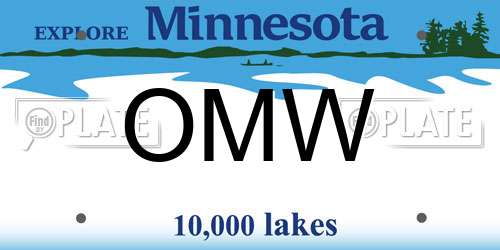 OMW Minnesota License Plate