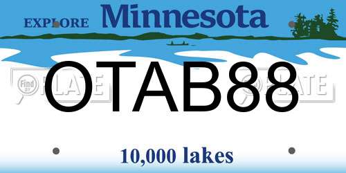 OTAB88 Minnesota License Plate